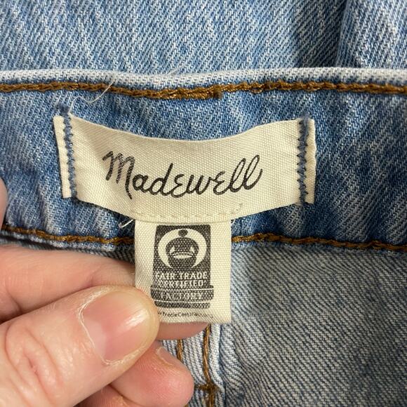 Madewell Perfect Vintage Women's High Rise Distressed Jeans - Size 27 - Tapered - Picture 5 of 9